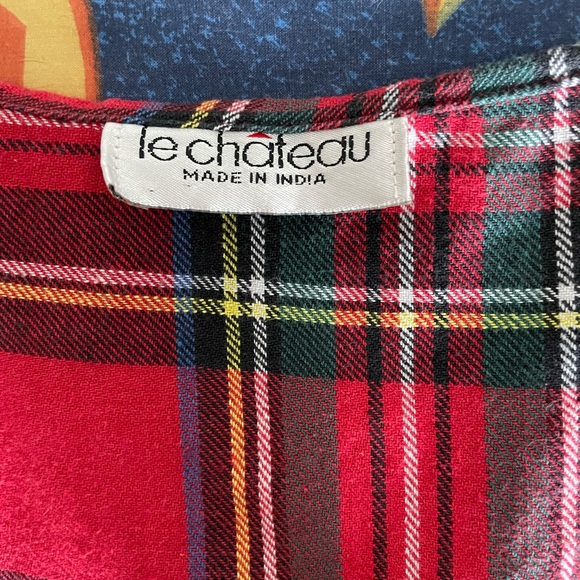 Vintage LeChateau plaid vest - Picture 2 of 4
